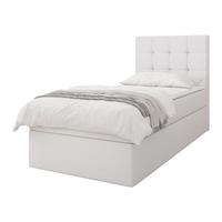 BOXBETT Luanda Single - H3 - Schwarz/Weiß, Holz/Kunststoff (80/200cm) - MIRJAN24