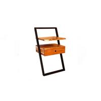 NACHTTISCH LOMER Holz Akazie - Zwetschgeholzfarben, Holz (45/77/35cm) - KAWOLA
