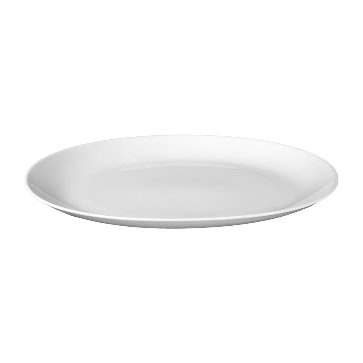 SERVIERPLATTE Rondo/Liane weiß 35,1 x 24,2 cm - Weiß, Keramik (24.2/3.1/35.1cm) - Seltmann Weiden