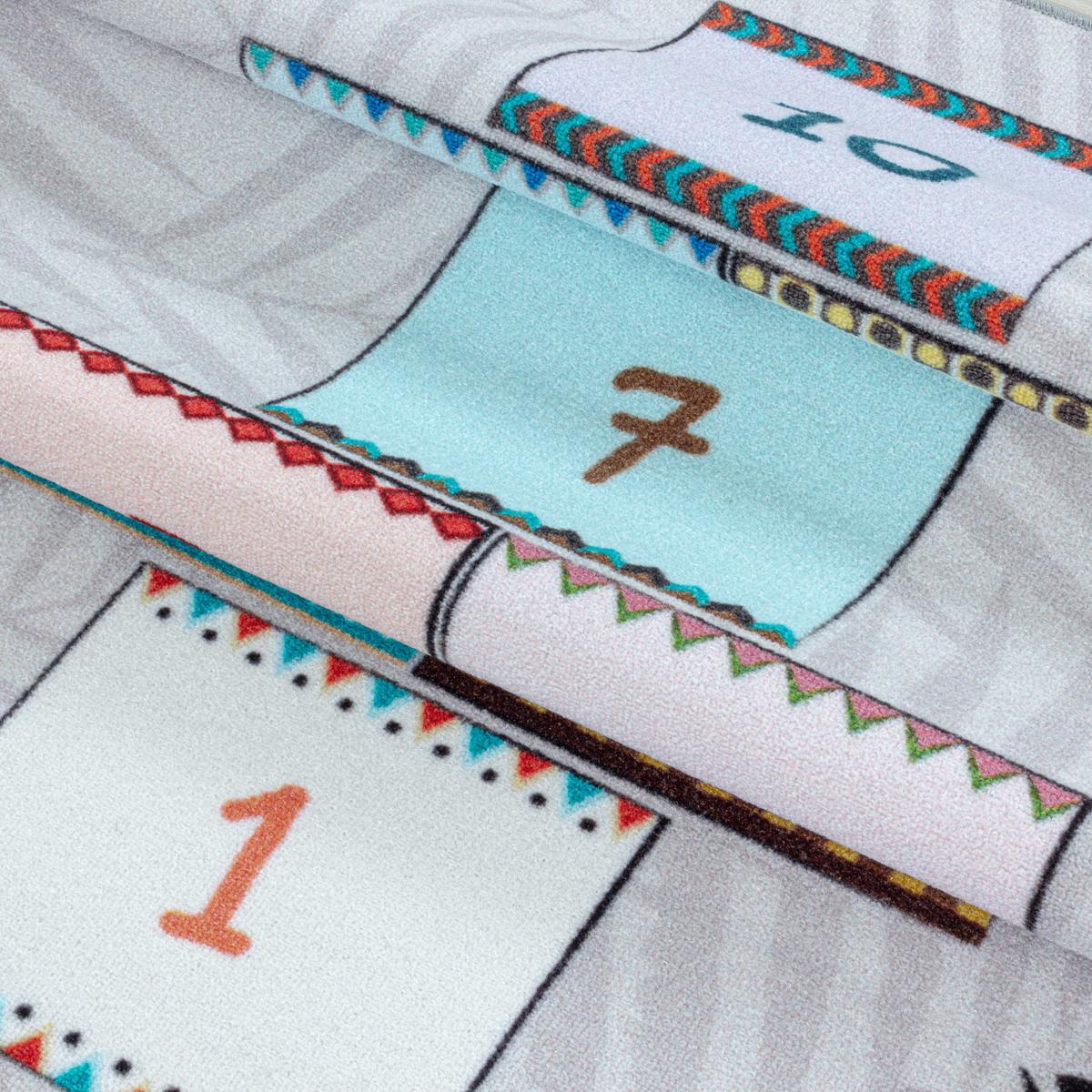 SPIELTEPPICH TRAUN in Grau, als Hüpfspiel, 120 x 170 cm - Grau, Textil (170/120cm) - KADIMA DESIGN