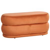 BANK Orange Ellendale - Orange, Textil (90/40/41cm) - Beliani