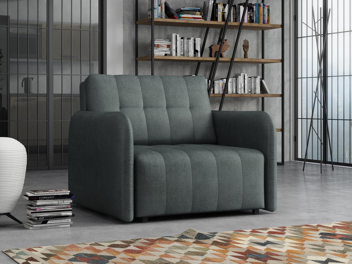 SCHLAFSOFA Viva Grand I - Blaugrau/Schwarz, Holz/Kunststoff (98/85/95cm) - MIRJAN24