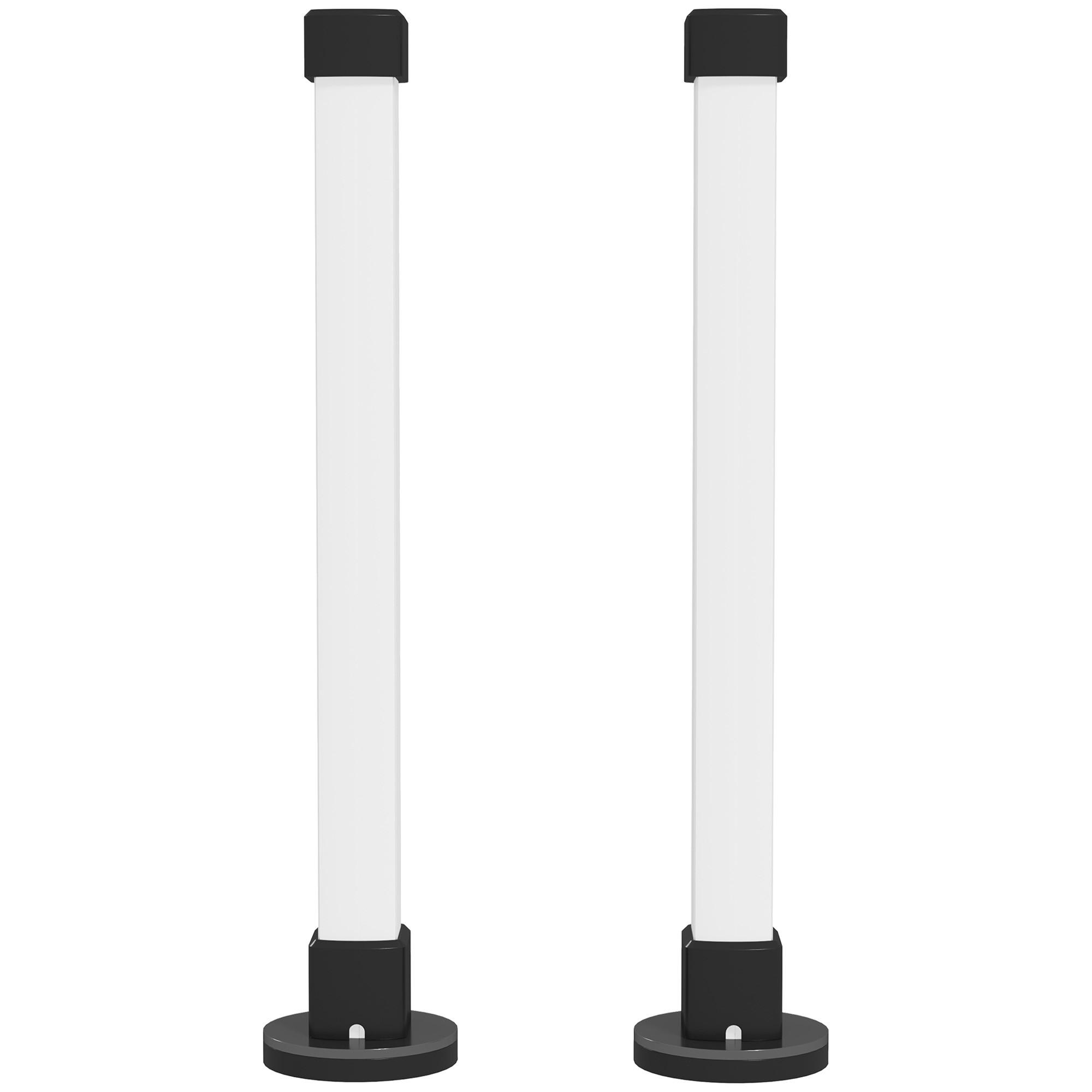 TISCHLAMPE 2er-Set, App- und Fernsteuerung, Weiß - Weiß, Kunststoff (6/6/32.5cm) - HOMCOM