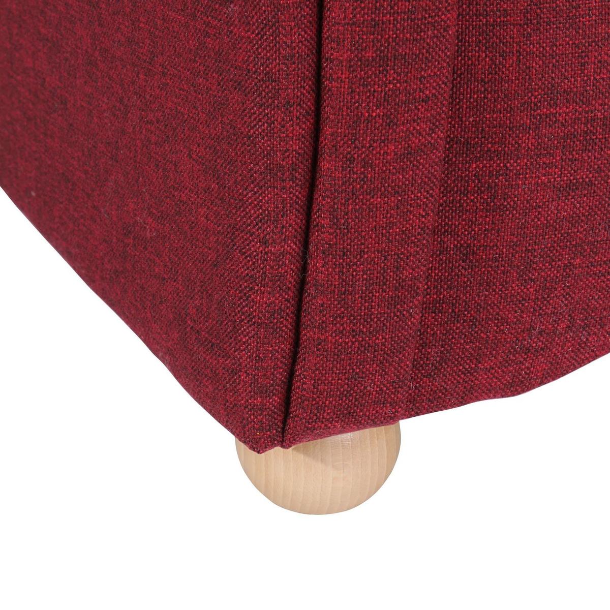 SESSEL Kama Bezug Flachgewebe Buche natur / rot - Rot, Kunststoff (96/85/81cm) - 58aufmkessel