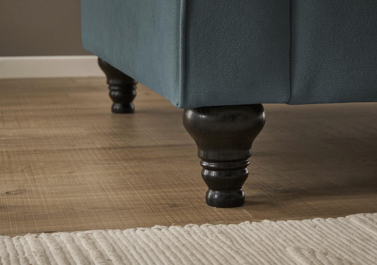 SESSEL grau Landhaus, Loungesessel 110 cm - Braun/Grau, Holz/Textil (110/95/100cm) - Furn.Design