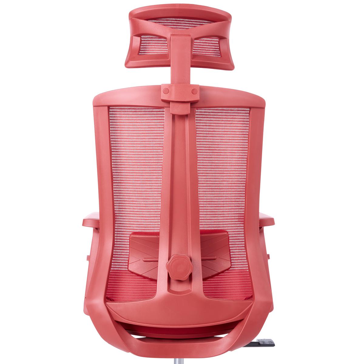 BÜROSTUHL Stoff Rot Enso - Rot, Textil (66/123/66cm) - Beliani