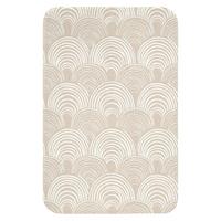 WC-VORLEGER Wellen - Textur - Beige WC Teppich 40x60 cm - Kaschmir, Textil (40/1cm) - OnlyWow