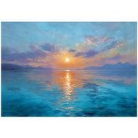 FOTOTAPETE Meer Sonne Blau 400x280 cm - Multicolor, Papier (400/280cm) - Wallarena