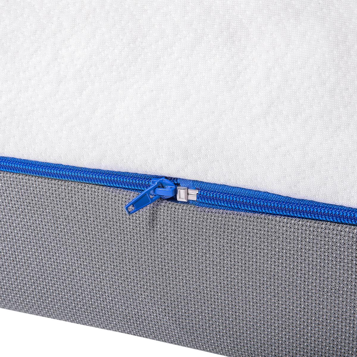 MATRATZE Memory Foam mittelfest 80/200/20 cm Glee - Weiß, Textil (80/200cm) - Beliani