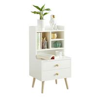 NACHTTISCH Weiß - Weiß, Holzwerkstoff (43/81/36cm) - SoBuy