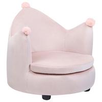 KINDERSESSEL Rosa Vega - Pink/Schwarz, Textil (50/47/44cm) - Beliani