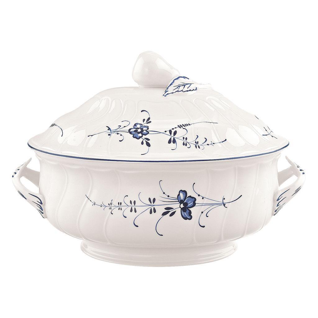 TERRINE Vieux Luxembourg weiß-blau 2,7 L - Blau/Weiß, Keramik (1cm) - Villeroy & Boch