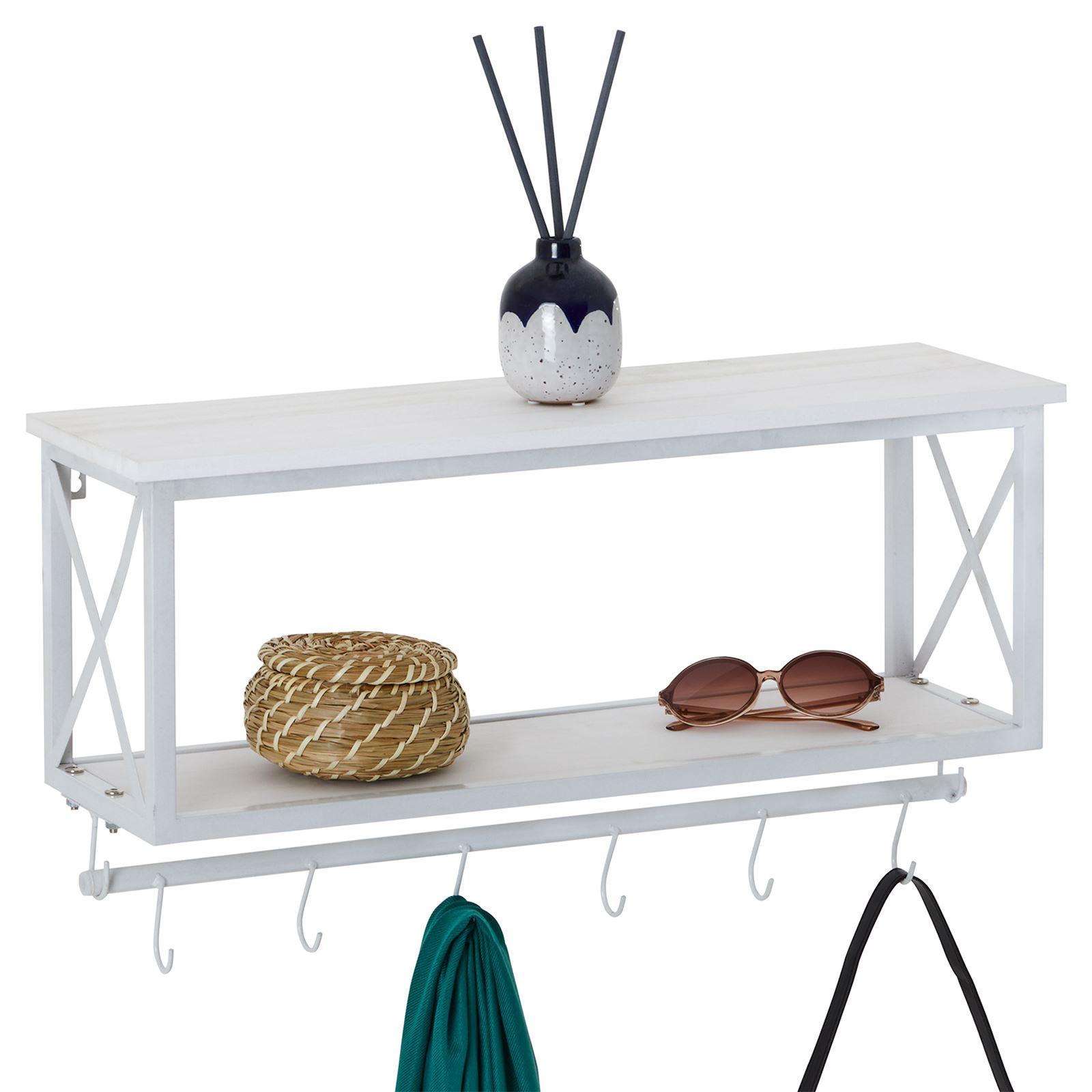 WANDGARDEROBE ARMANDO weiß/weiß - Weiß, Metall (62/35/20cm) - CARO-Möbel