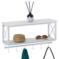 WANDGARDEROBE ARMANDO weiß/weiß - Weiß, Metall (62/35/20cm) - CARO-Möbel