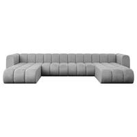 WOHNLANDSCHAFT modulares Sofa Joren-U2 - 410x177x70 cm Grau - Hellgrau, Holzwerkstoff/Textil (410/70/177cm) - ALTDECOR