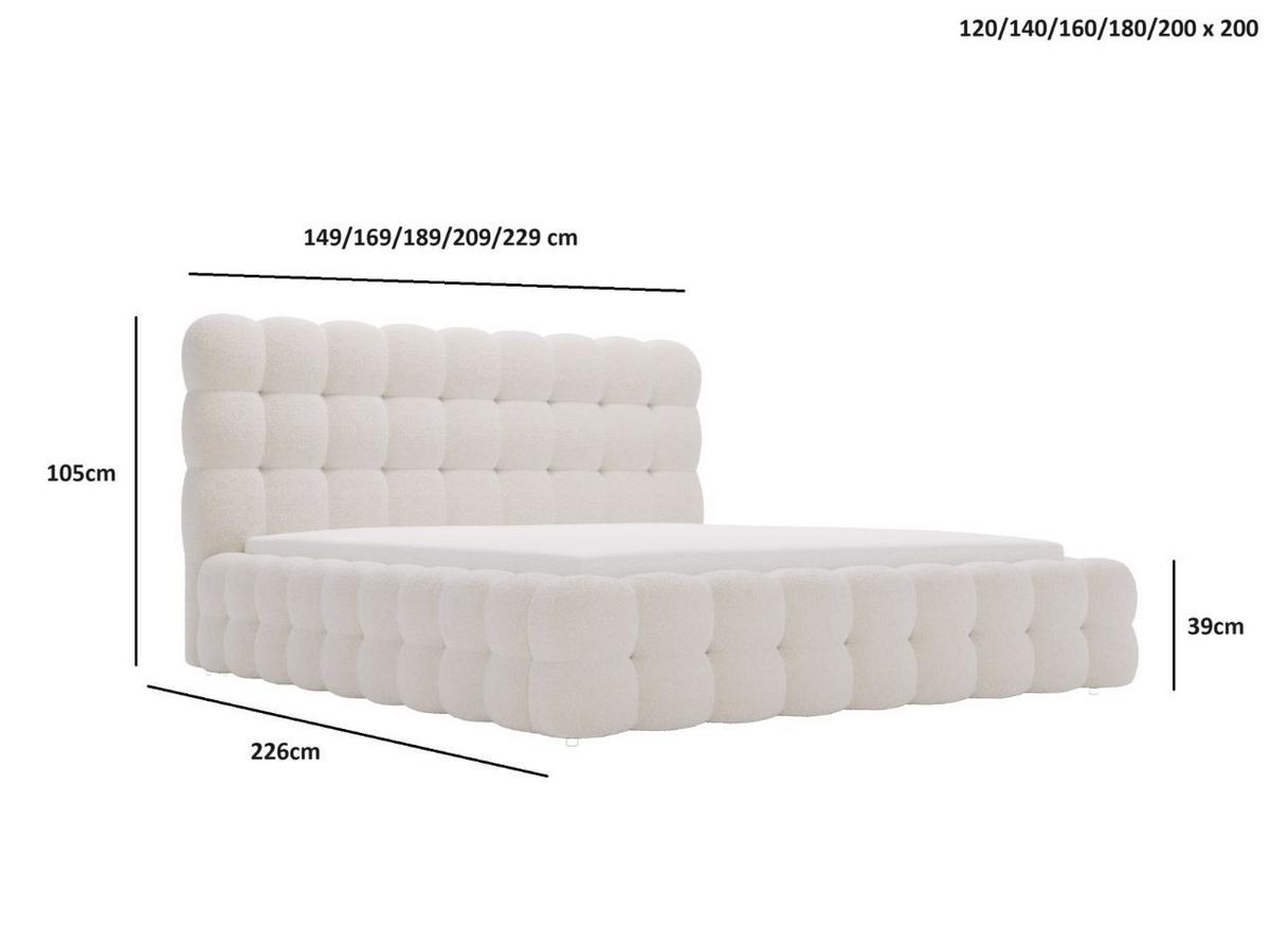 POLSTERBETT Twist 160x200 Grau - Naturfarben/Grau, Holz/Kunststoff (160/200cm) - Graingold