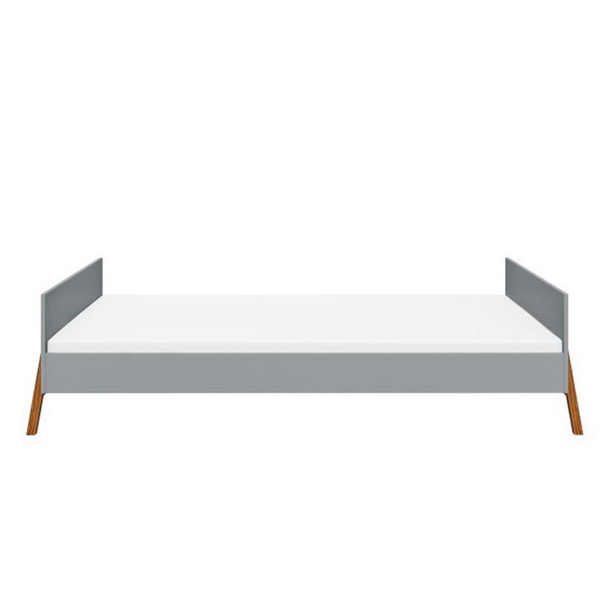 BETT 90/200 Grau - Grau, Holzwerkstoff (90/200cm) - Petits-meubles