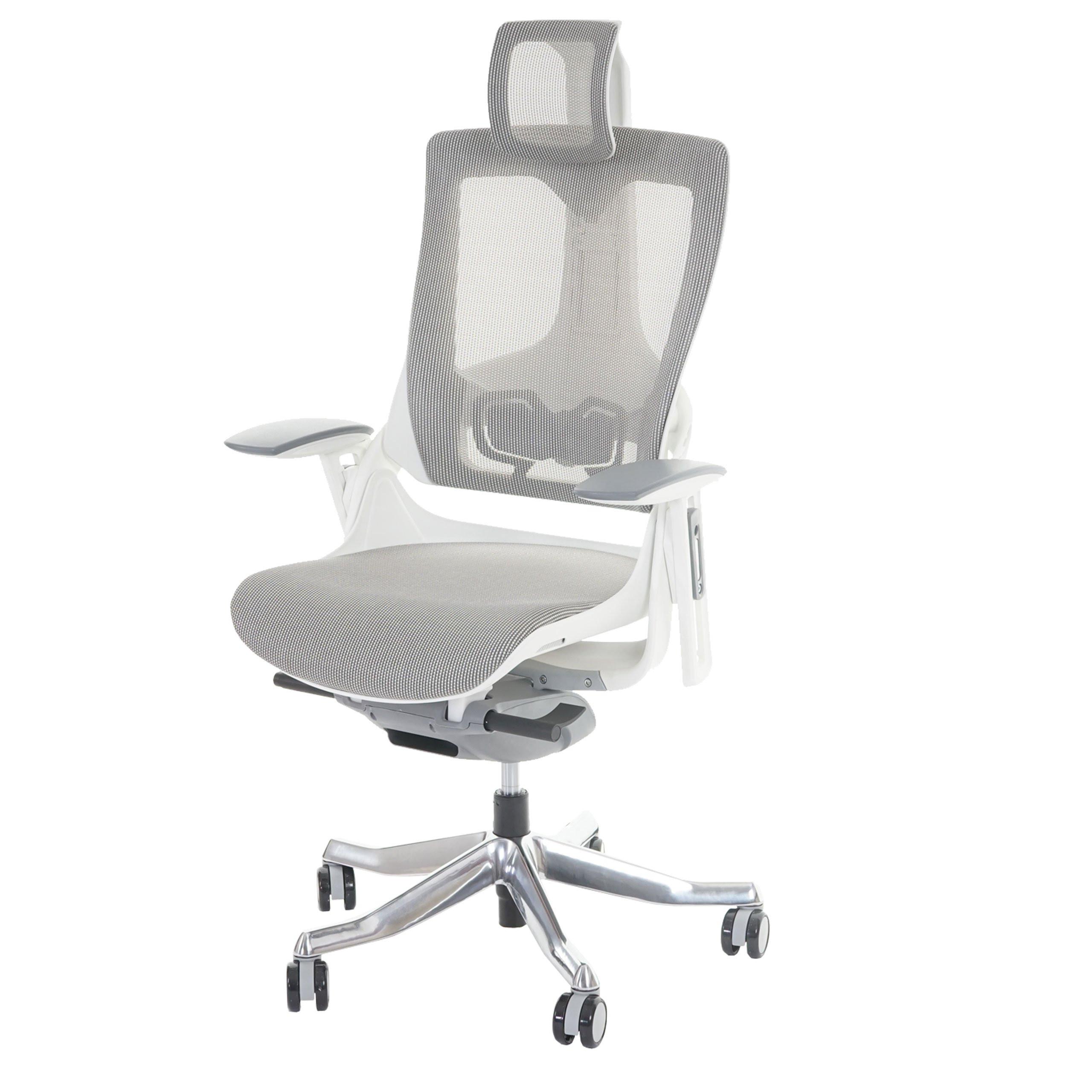 BÜROSTUHL MERRYFAIR Grau - Grau, Textil (75/138/68cm) - MCW