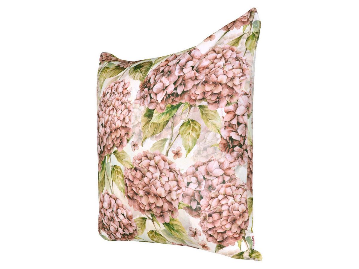 KISSENHÜLLE Landlust-Hortensie burgundy-rose 50/50 cm - Hellrosa/Dunkelrosa, Textil (50/50cm) - beties Heimtextil