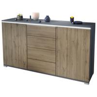 SIDEBOARD Faro Eiche Evoke - Eiche San Remo, Holzwerkstoff (138.5/75.5/35cm) - Vladon