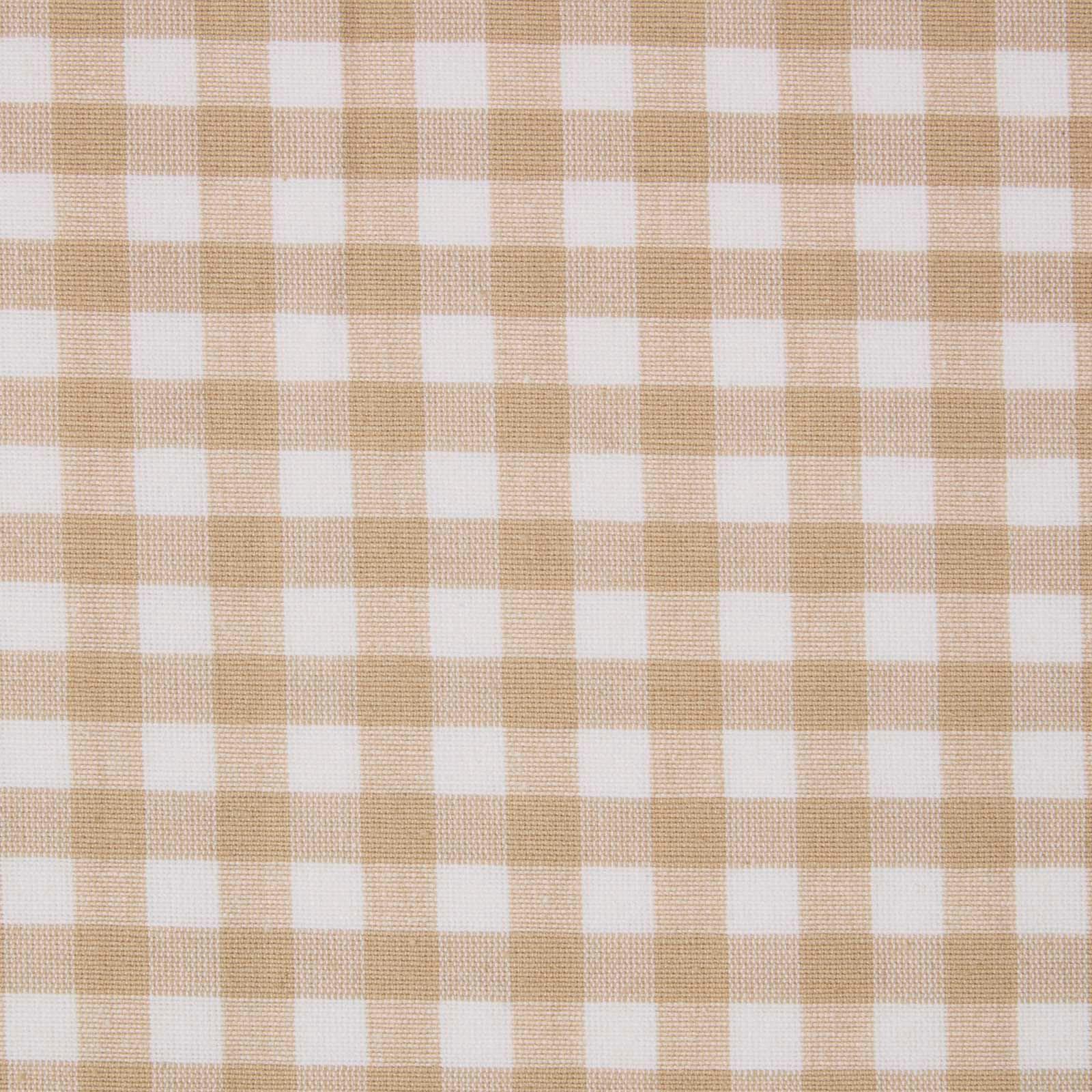 BAUMWOLLSTOFF Meterware Vichy-Karo beige-weiß, 150 cm - Beige, Textil (150/100cm) - Homescapes