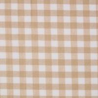 BAUMWOLLSTOFF Meterware Vichy-Karo beige-weiß, 150 cm - Beige, Textil (150/100cm) - Homescapes