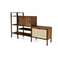 REGAL INA Wildeiche - Alteiche, Holz (190/123/46cm) - byoak