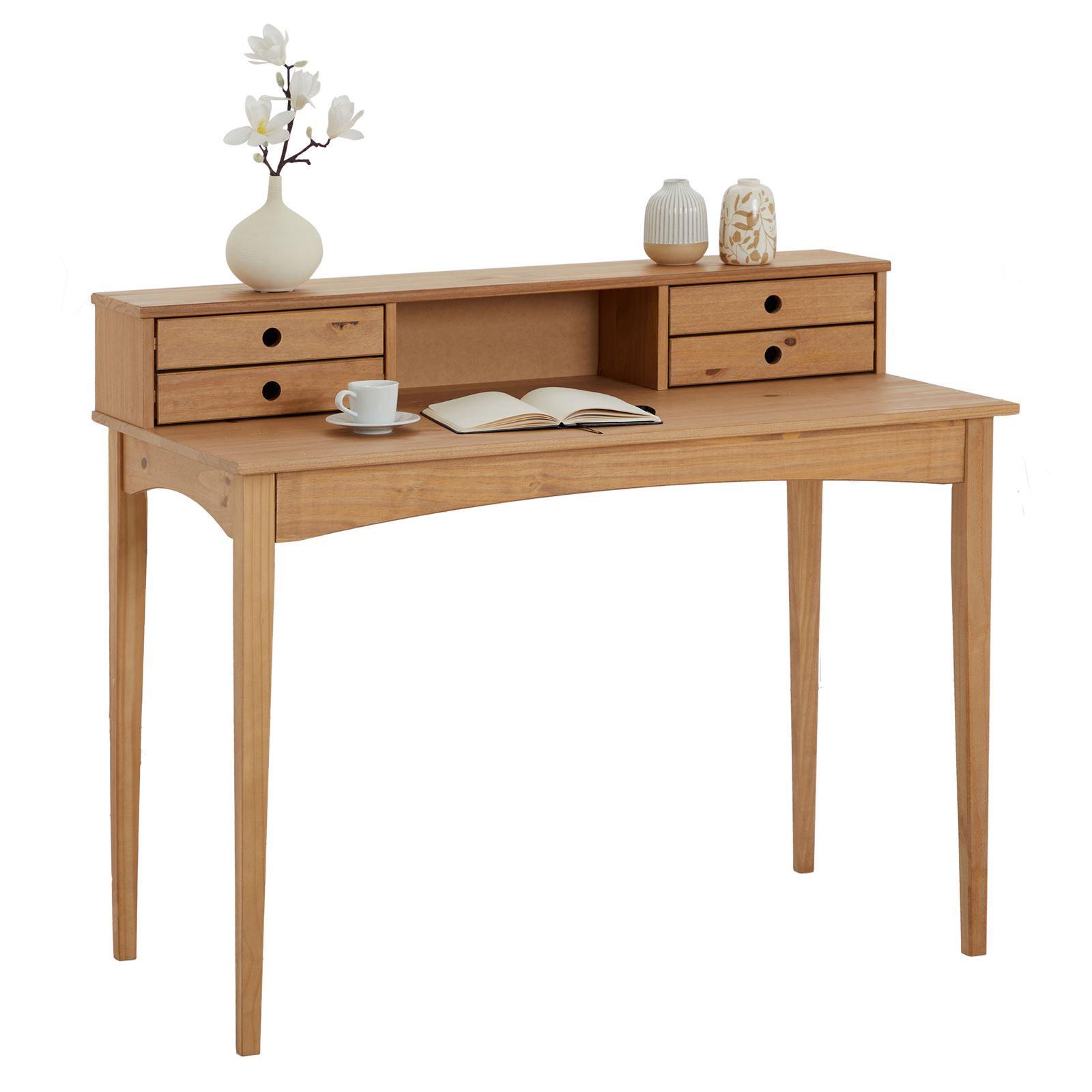 SCHREIBTISCH MILANO - Braun, Holz (54/110/91cm) - IDIMEX