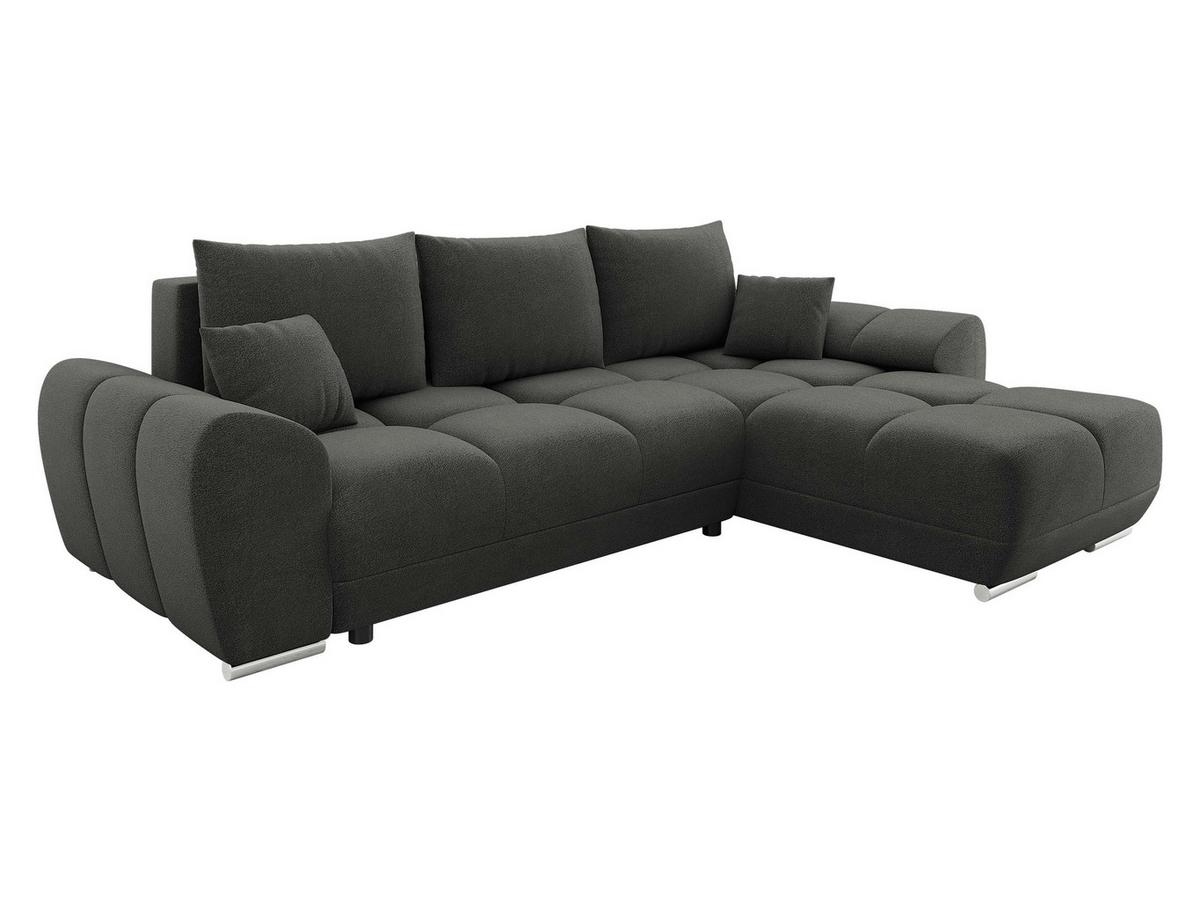 ECKSOFA Logo - Beige/Silberfarben, Holz/Kunststoff (291/183cm) - MIRJAN24