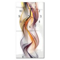 WANDUHR aus Glas 30x60 cm - Abstraktion - Multicolor, Glas (30/60/0.4cm) - TULUP