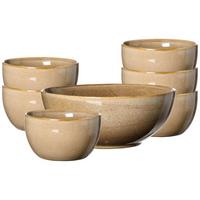 SALAT-SET Alicante Braun 7-tlg. - Braun, Keramik (2/2/2cm) - Ritzenhoff Breker