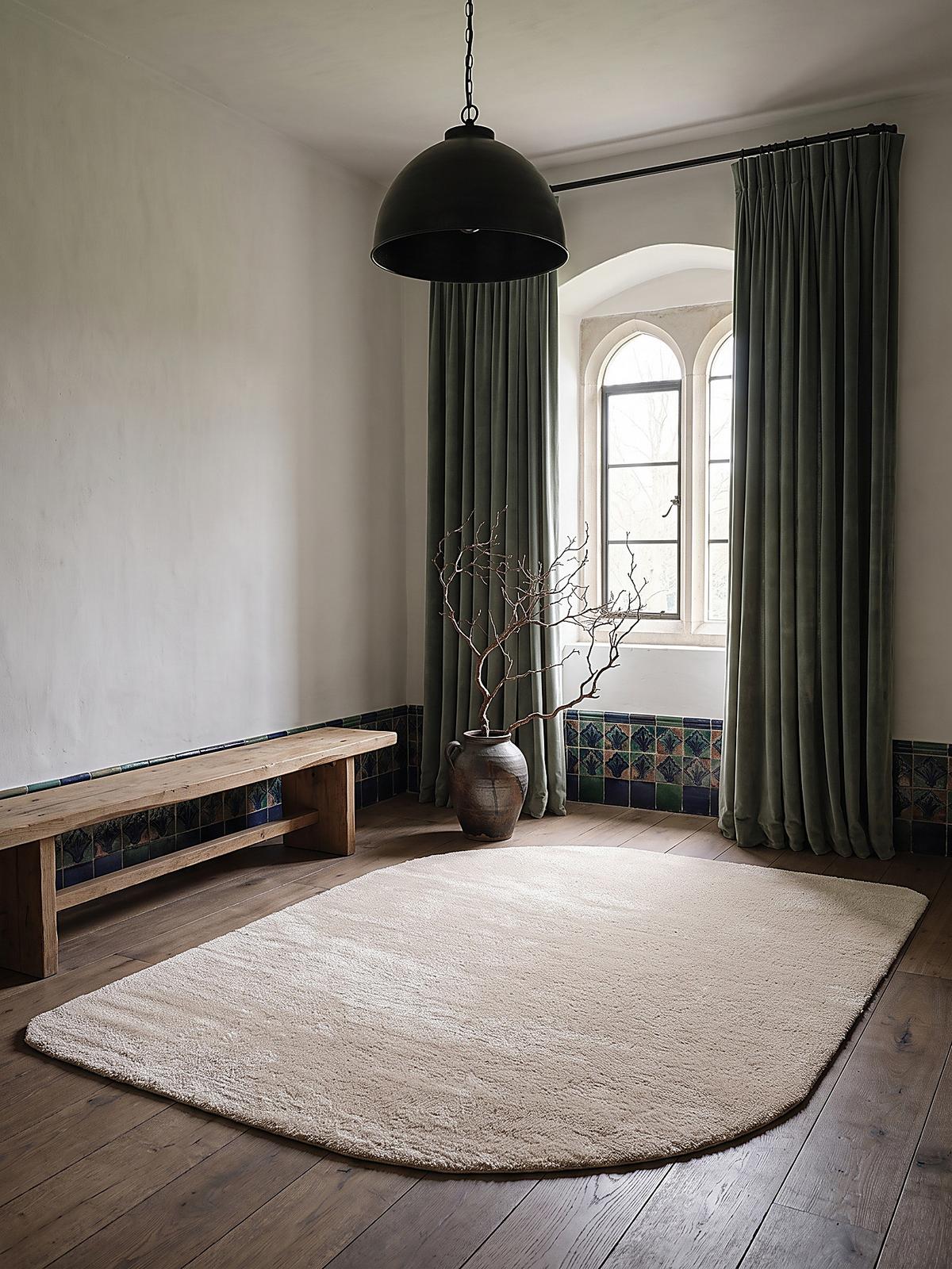 HOCHFLORTEPPICH Antirutsch Uni TIRSO Polyester Beige 160 x 220 cm - Beige, Textil (160/220cm) - KADIMA DESIGN