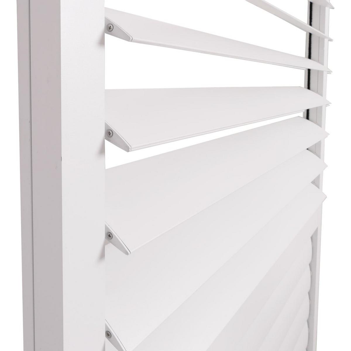 SCHIEBETÜR FÜR PERGOLA Weiß 4er-Set-Set - Weiß, Metall (369/206/10cm) - MCW