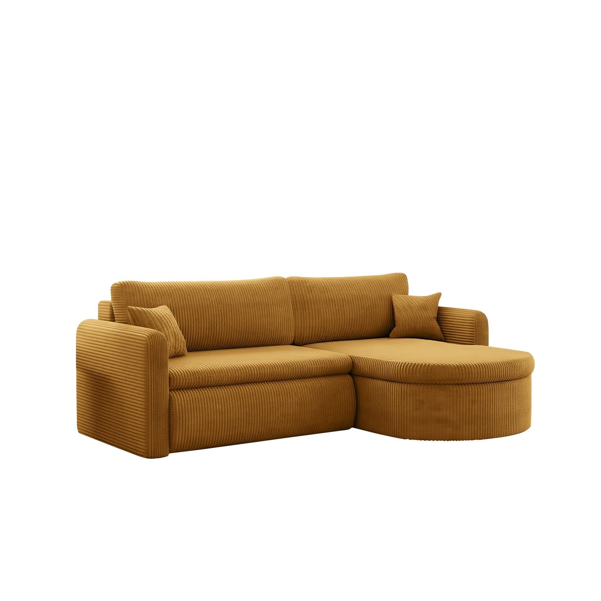 ECKSOFA Feliz In Poso - Gelb, Holzwerkstoff/Textil (250/160cm) - Fun Möbel