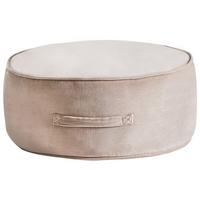 POUF Hellbraun Yulle - Hellbraun, Textil (60/25/60cm) - Beliani
