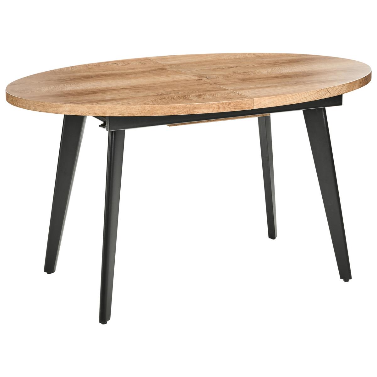 ESSTISCH ausziehbar Braun 140-180/90 cm Dutton - Braun, Holzwerkstoff (140/90/75cm) - Beliani