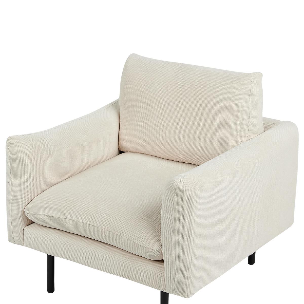 SESSEL Stoff Hellbeige Vinterbro - Beige, Textil (83/86/84cm) - Beliani