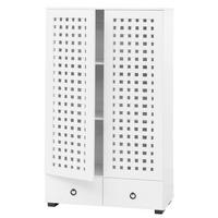 SCHRANK Weiß - Weiß, Holzwerkstoff (80/138/36cm) - MCW