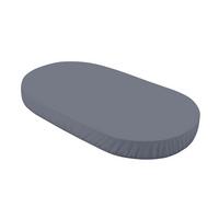 BABY Spannbettlaken 7in1 oval - Graphitfarben, Textil (73/125cm) - waldin