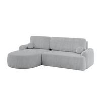ECKSOFA mit Schlaffunktion und Bettkasten LIRA-L - 264x172x89Grau - Grau, Holzwerkstoff/Textil (264/172cm) - ALTDECOR