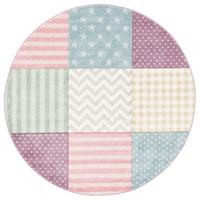 KINDER UND JUGEND TEPPICH MAUI STERNE RUND - Multicolor, Textil (200/200cm) - Pergamon