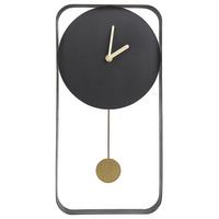 WANDUHR Schwarz/Gold Servoz - Goldfarben/Schwarz, Metall (21/40/2cm) - Beliani