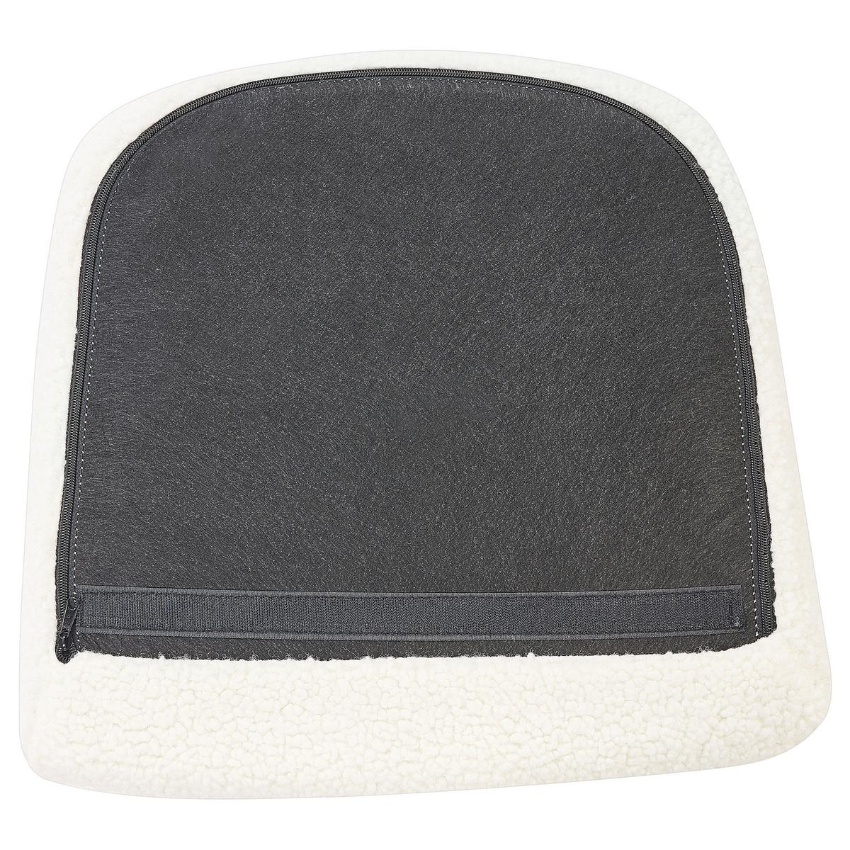 SCHAUKELSESSEL Bouclé Weiß Anaset - Weiß, Textil/Metall (74/99/99cm) - Beliani