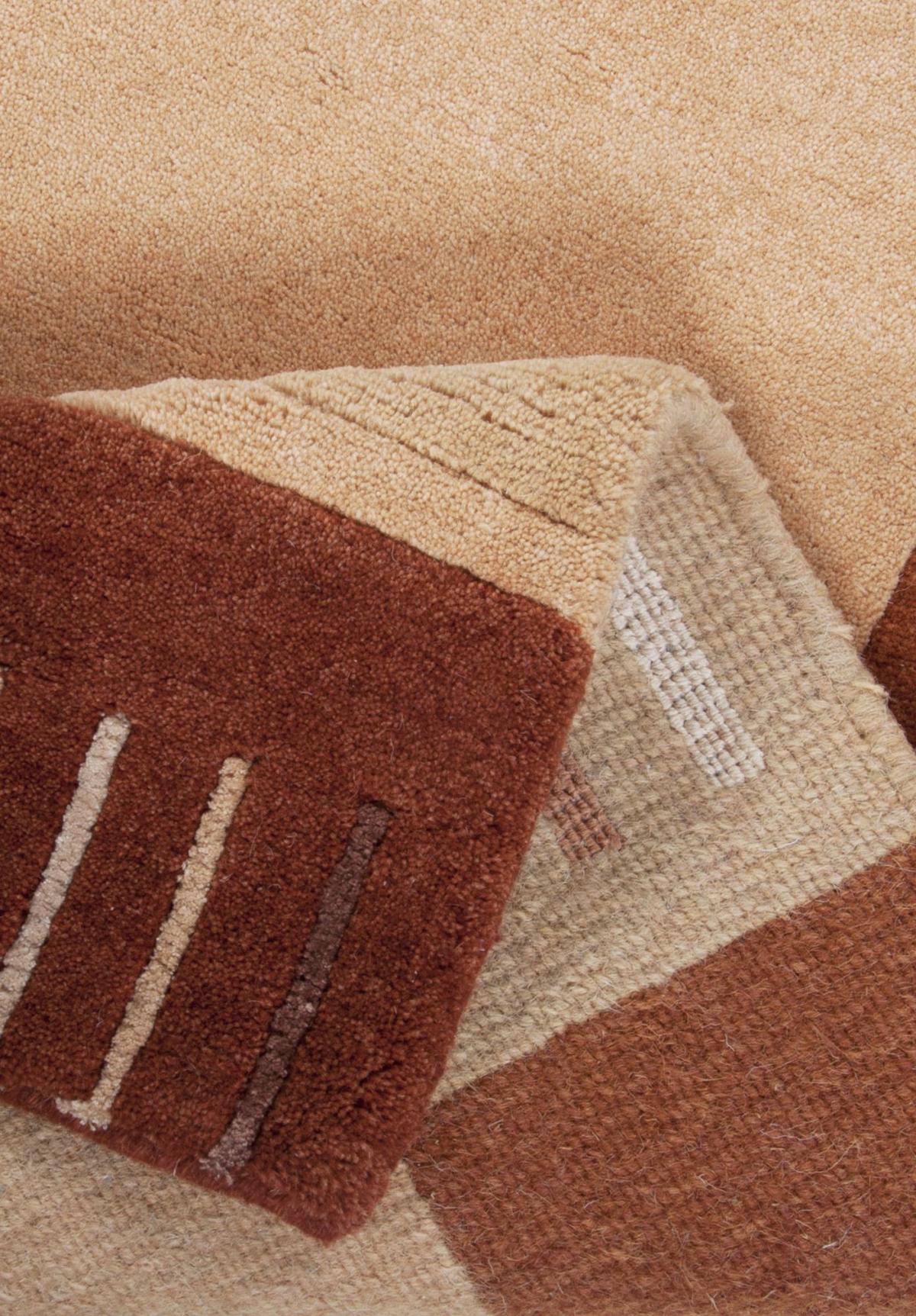 HANDKNÜPFTEPPICH Kailash 40x60 cm - Terracotta, Textil (40/60cm) - THEKO