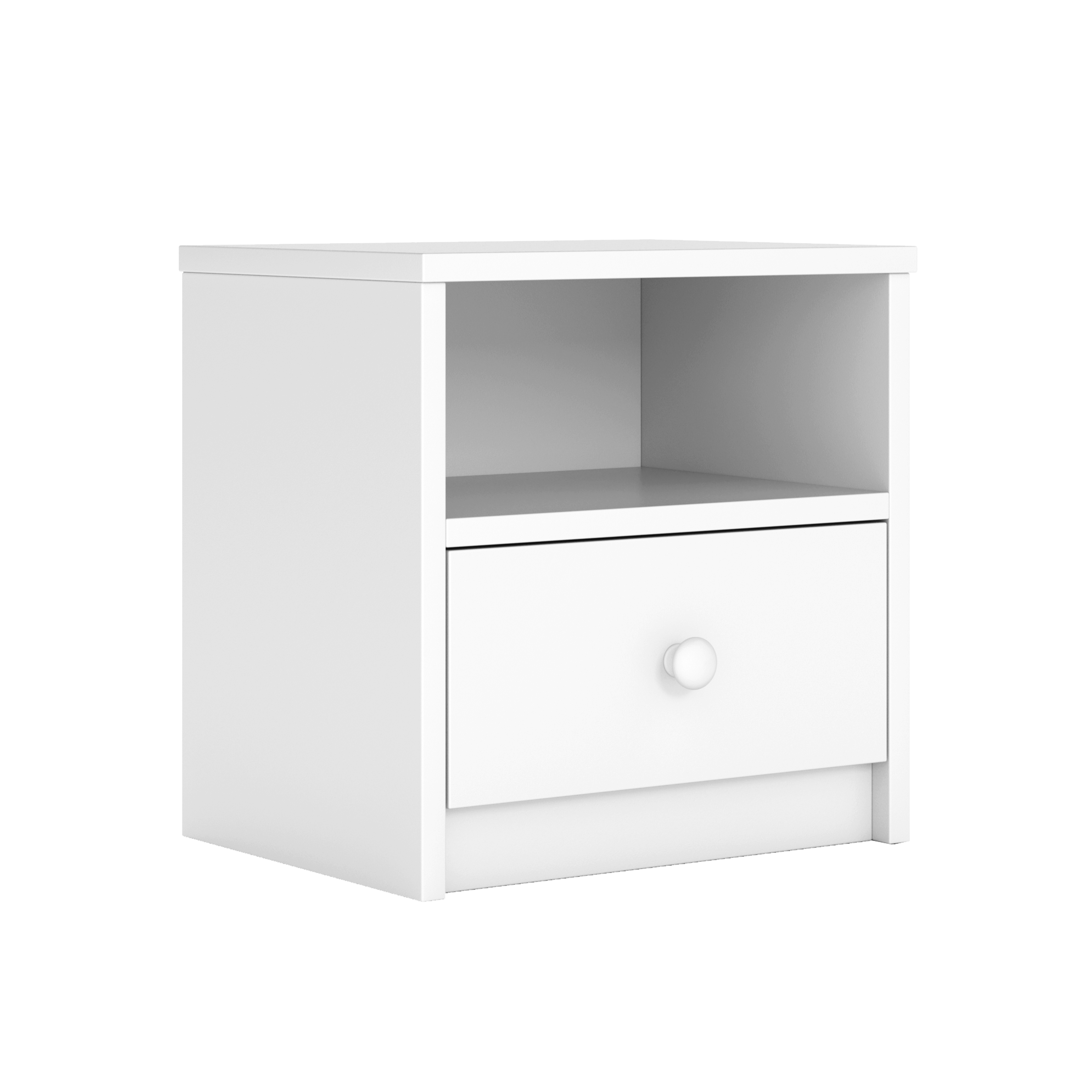 KINDER-NACHTTISCH Babydreams Weiß 39/40/30 - Weiß, Holzwerkstoff/Kunststoff (39/40/30cm) - RAUMHIRSCH FURNITURE