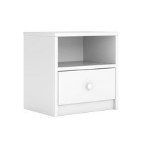 KINDER-NACHTTISCH Babydreams Weiß 39/40/30 - Weiß, Holzwerkstoff/Kunststoff (39/40/30cm) - RAUMHIRSCH FURNITURE