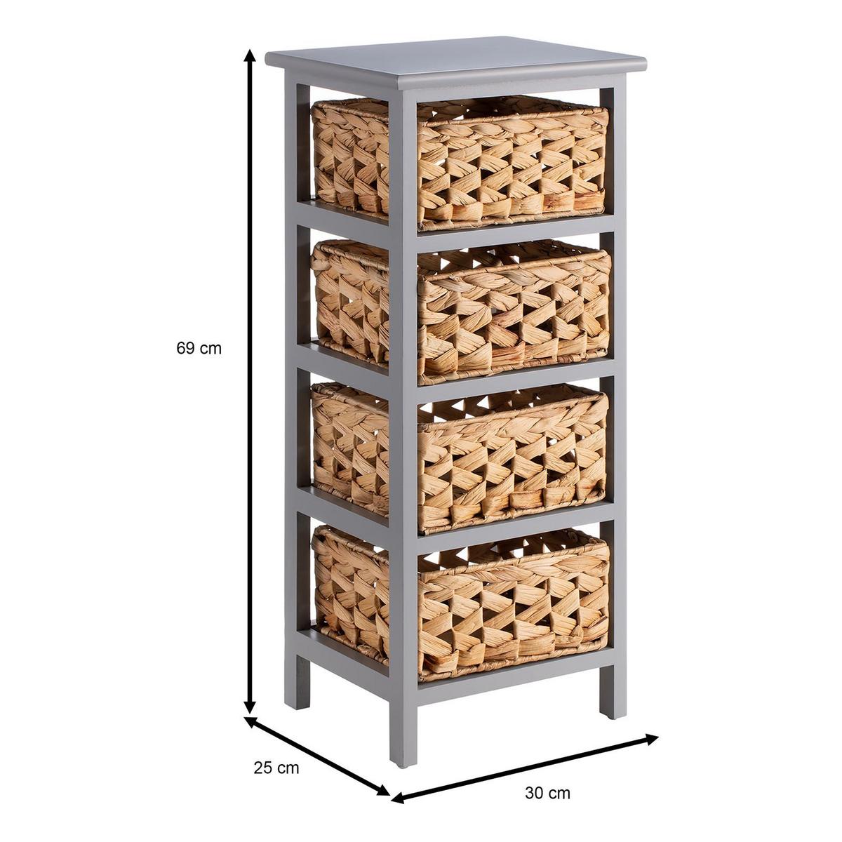 KOMMODE ARBO braun, grau - Braun, Holz (30/69/25cm) - CARO-Möbel