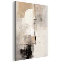METALLBILD Abstrakt - Kunst - Grau 30x40 cm - Hellgrau, Metall (30/40cm) - MuchoWow