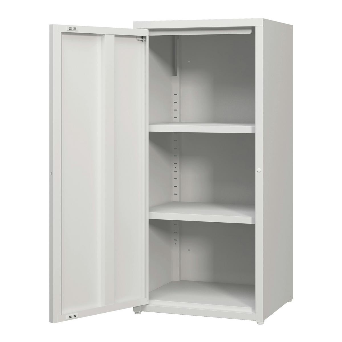 AKTENSCHRANK Burlöv - Weiß, Metall (40/88/35cm) - [en.casa]