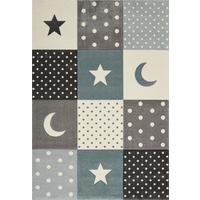KINDERTEPPICH Kurzflor Sterne IDRO Polypropylen Blau 160 x 230 cm - Blau, Textil (160/230cm) - KADIMA DESIGN